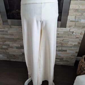 Zara Off-White Wide Leg Women's Pants